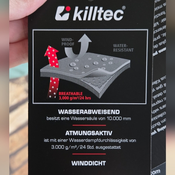 Cc - NWT Killtec houndstooth logo puffer ski jacket - Picture 6 of 14